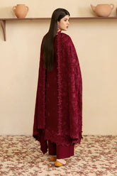 R-1204 | 3Pc Unstitched Suit Embroidered Karandi Collection Reet By Ramsha